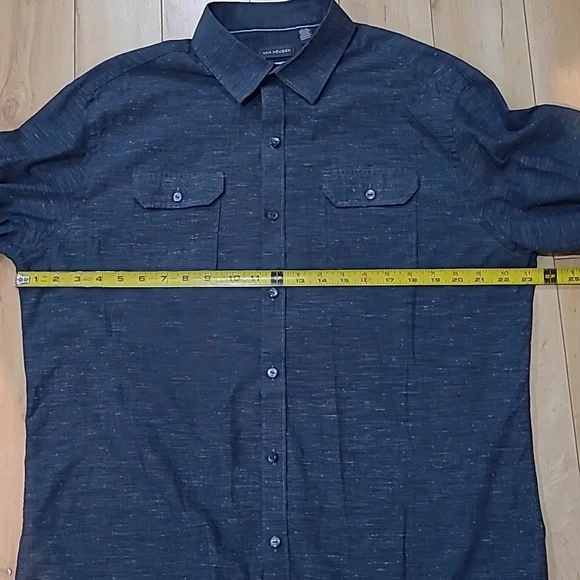 Van Heusen men's large blueish grey dress shirt - Picture 5 of 5